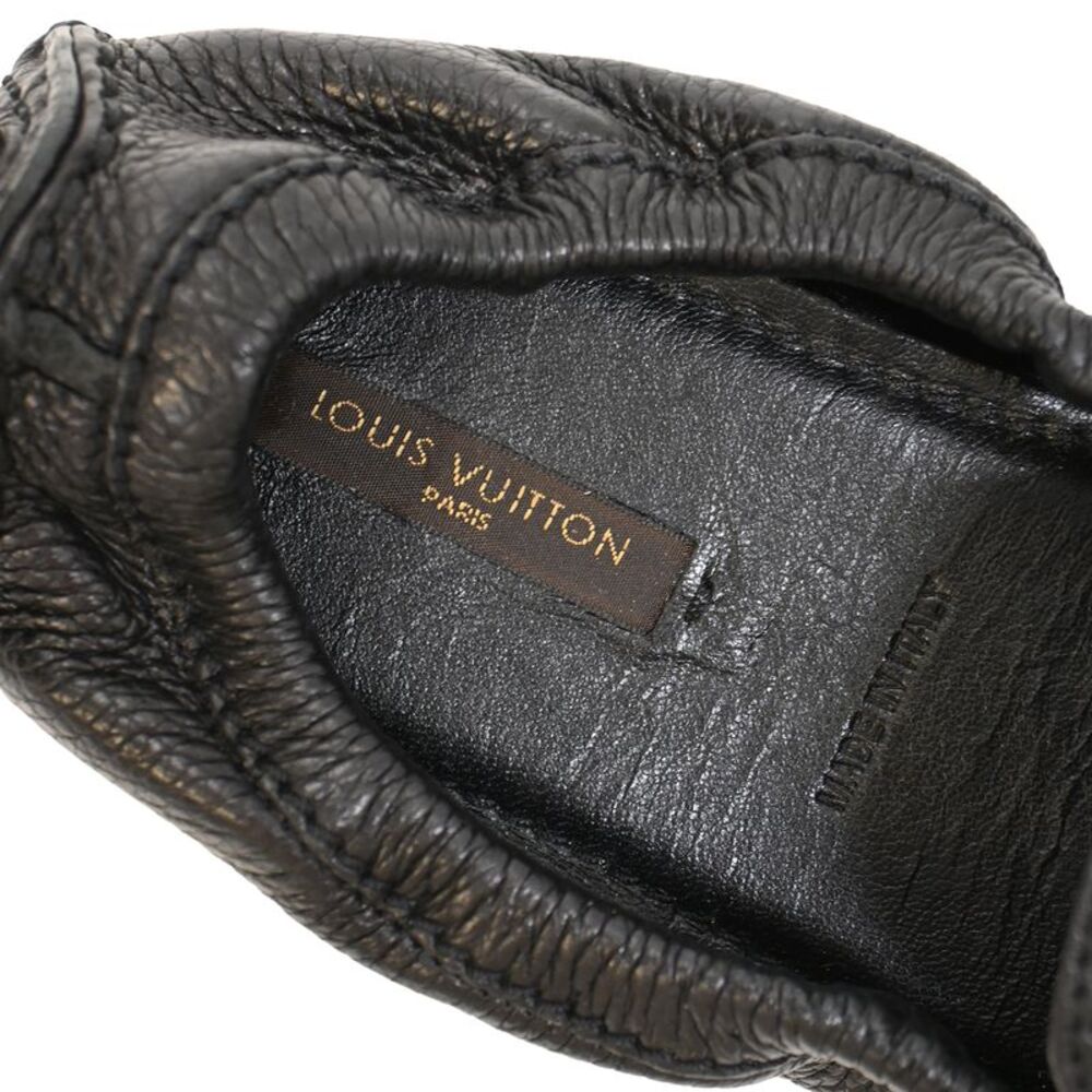 Louis Vuitton Lemon Loafers in Black Leather - Picture 7 of 9
